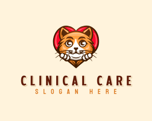 Heart Cat Veterinary logo design