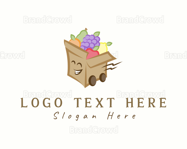 Fruit Market Delivery Logo