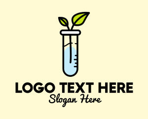 Tube - Experimental Test Tube Plant logo design