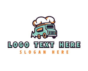 Hot Dog Bun - Chef Food Truck logo design