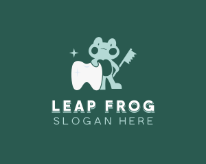 Sparkling Frog Tooth logo design