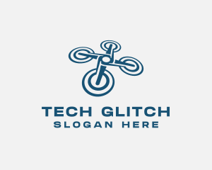 Tech Surveillance Drone logo design