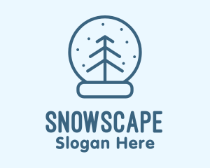 Snow - Minimalist Snow Globe logo design