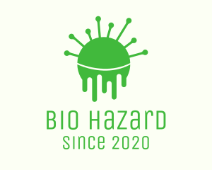 Pathogen - Green Dripping Virus logo design