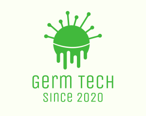 Germ - Green Dripping Virus logo design