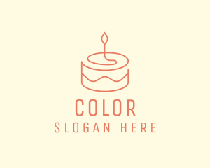 Birthday Cake Dessert Logo