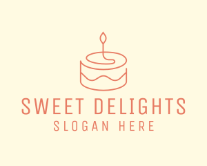 Dessert - Birthday Cake Dessert logo design