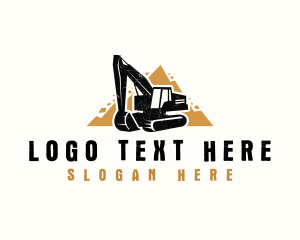 Digger - Excavator Machinery Construction logo design