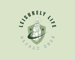 Golf Shield Caddie logo design