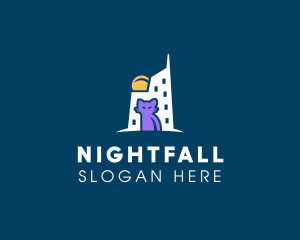 Nocturnal - Building Alley Cat logo design