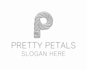 Metal Rope Letter P logo design