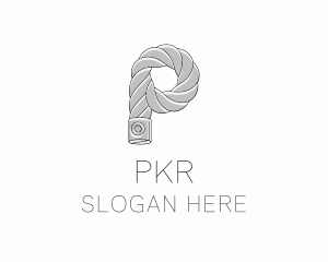 Metal Rope Letter P logo design