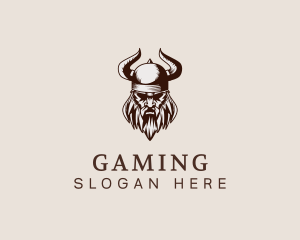 Viking Beard Man Logo