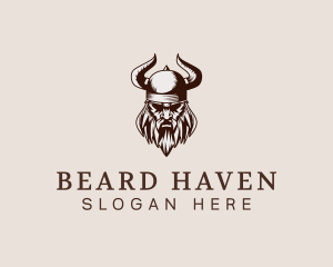 Beard - Viking Beard Man logo design