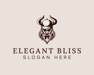 Barbarian - Viking Beard Man logo design