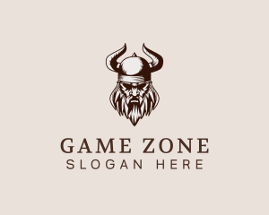 Viking Beard Man logo design