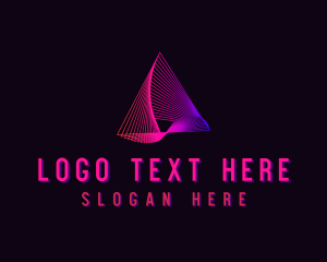Technology - Creative Architecture Pyramid logo design