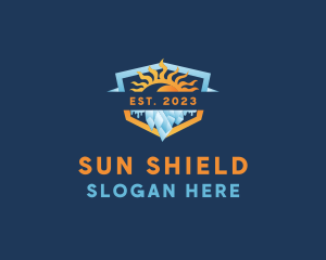 Sun Ice Ventilation logo design