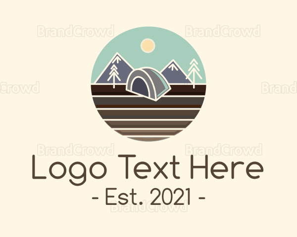 Camping Tent Field Logo