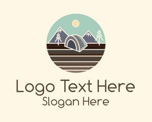 Camping Tent Field Logo