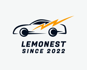 Driver - Thunderbolt Race Car logo design