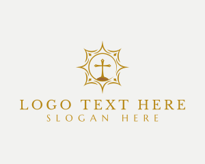 Crucifix - Christian Cross Ministry logo design