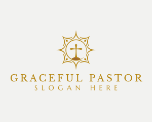 Pastor - Christian Cross Ministry logo design