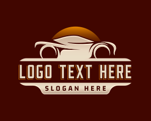 Driving - Automotive Sedan Car logo design