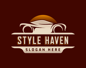 Race - Automotive Sedan Car logo design