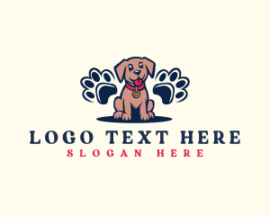 Dog - Canine Paw Pet logo design