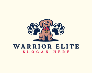 Dog - Canine Paw Pet logo design