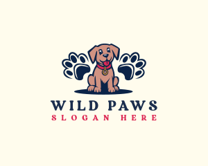 Canine Paw Pet logo design