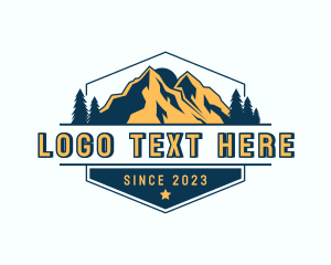 Landscape - Nature Mountain Peak logo design