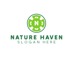 Nature Clover Leaf logo design