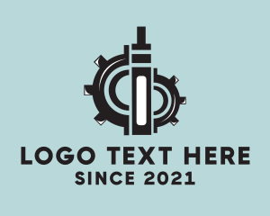 Cogwheel - Vape Electronic Cigarette Gear logo design