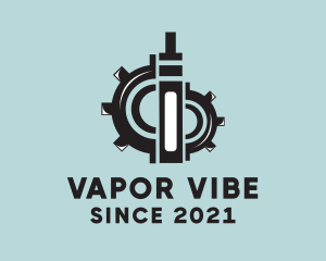 Vaporizer - Vape Electronic Cigarette Gear logo design