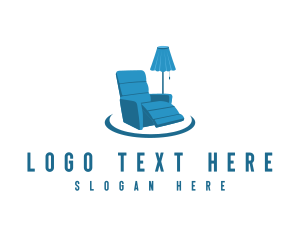 Chair - Recliner Chair Lamp logo design