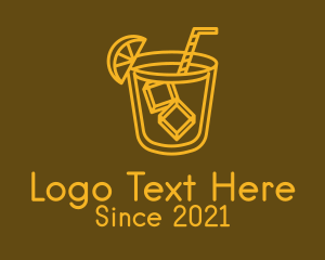 Beverage - Golden Liquor Cocktail logo design