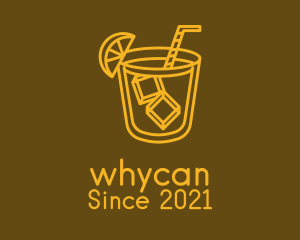 Party - Golden Liquor Cocktail logo design