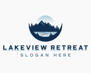 Lake - Mountain Lake Travel logo design