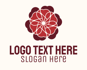 Lodging - Flower Heart Decor logo design