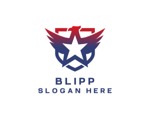 Political - Bird Shield Star logo design