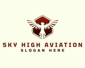 Aviation - Hexagon Eagle Aviation logo design