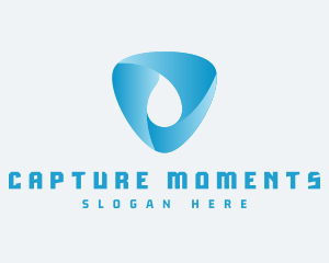 Triangular Water Droplet Logo