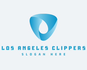 Triangular Water Droplet Logo