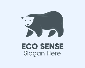 Climate - Gray Polar Bear logo design