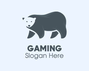 Alaska - Gray Polar Bear logo design