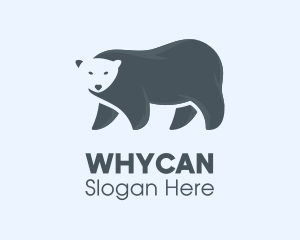 Polar Bear - Gray Polar Bear logo design