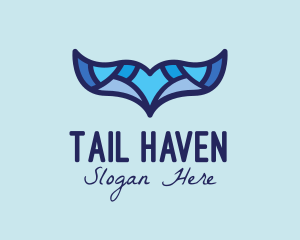 Tail - Aqua Whale Tail logo design