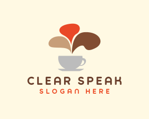 Coffee Cafe Chat logo design